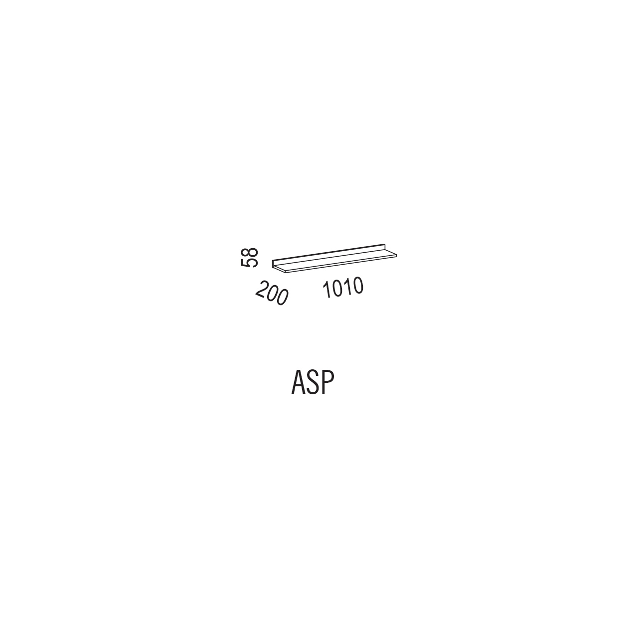 Alples - zidna polica - ALPLES ARABESKA ASP - slika 1