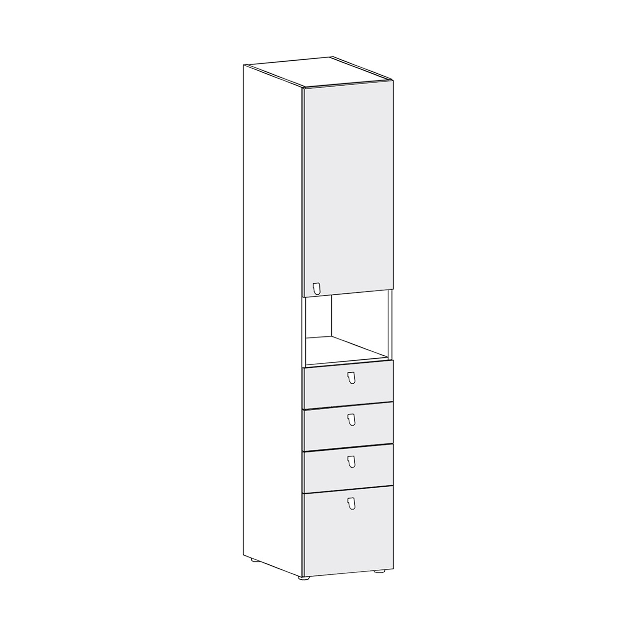 Alples - ormar - ALPLES MAGNET M18-4G - slika 1