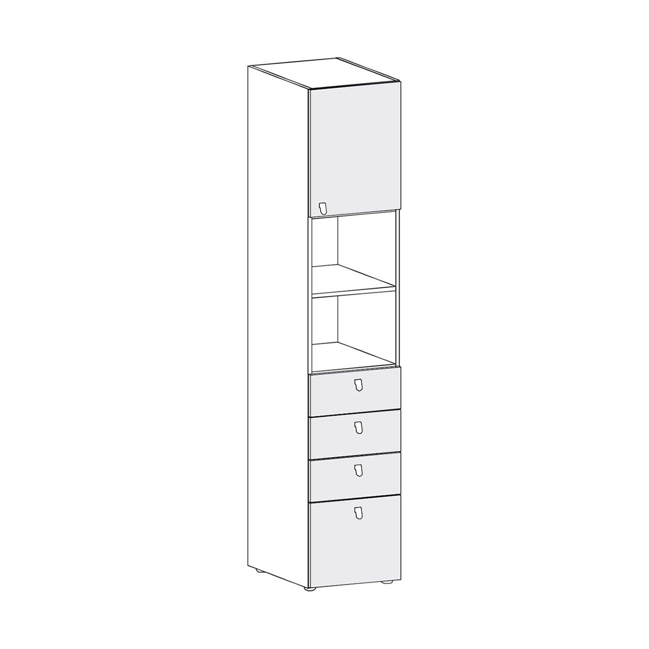 Alples - ormar - ALPLES MAGNET M18-5G - slika 1