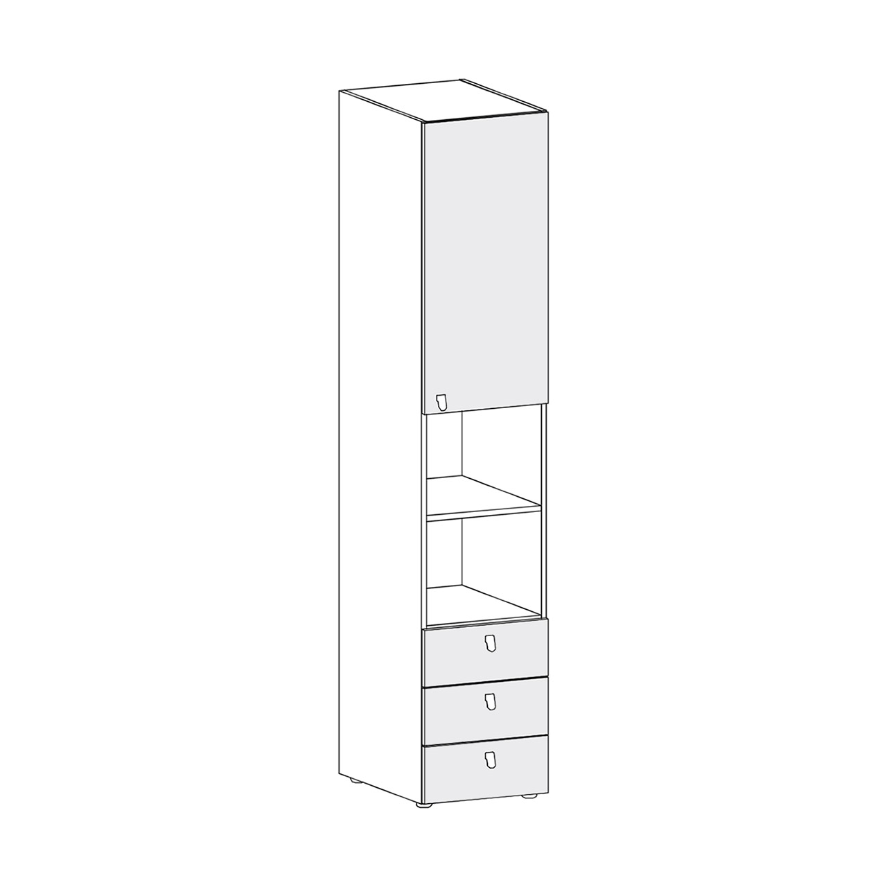Alples - ormar - ALPLES MAGNET M18-7G - slika 1