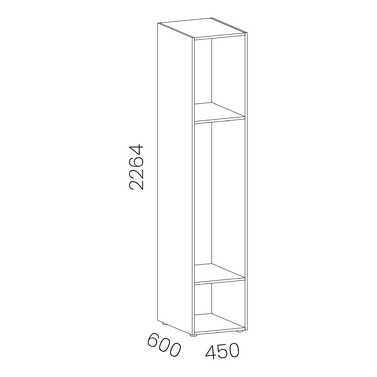 Alples - korpus ormara - ALPLES MAGNET M18G - slika 1