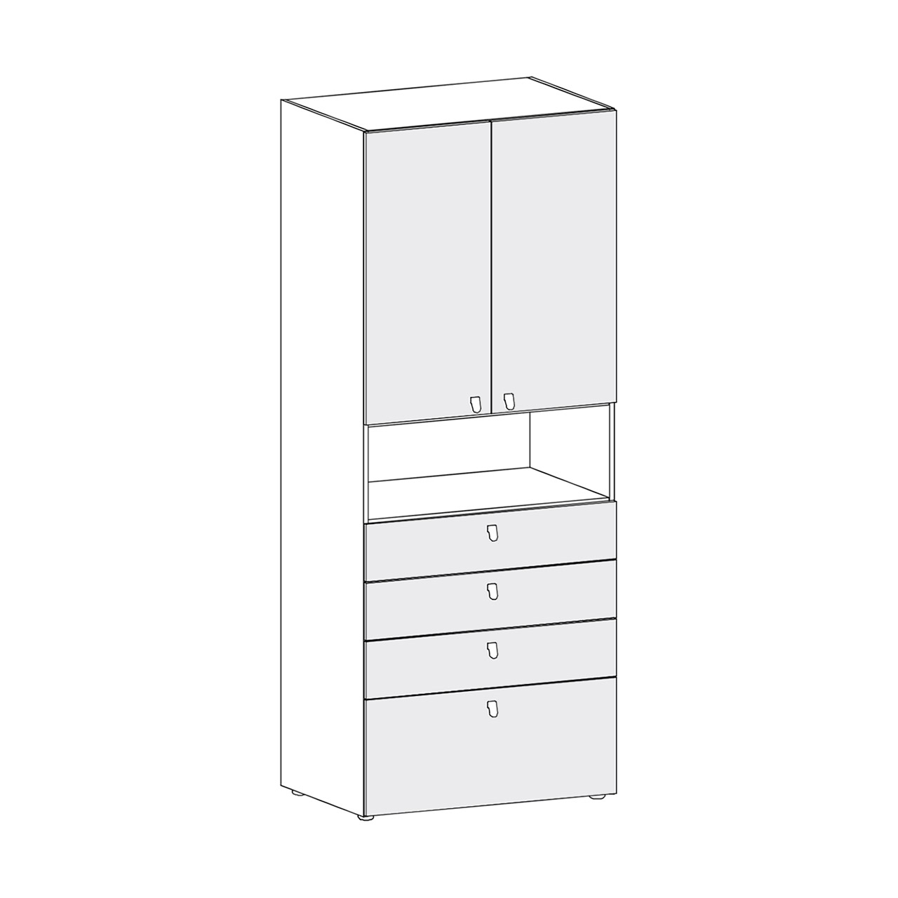 Alples - ormar - ALPLES MAGNET M28-4G - slika 1