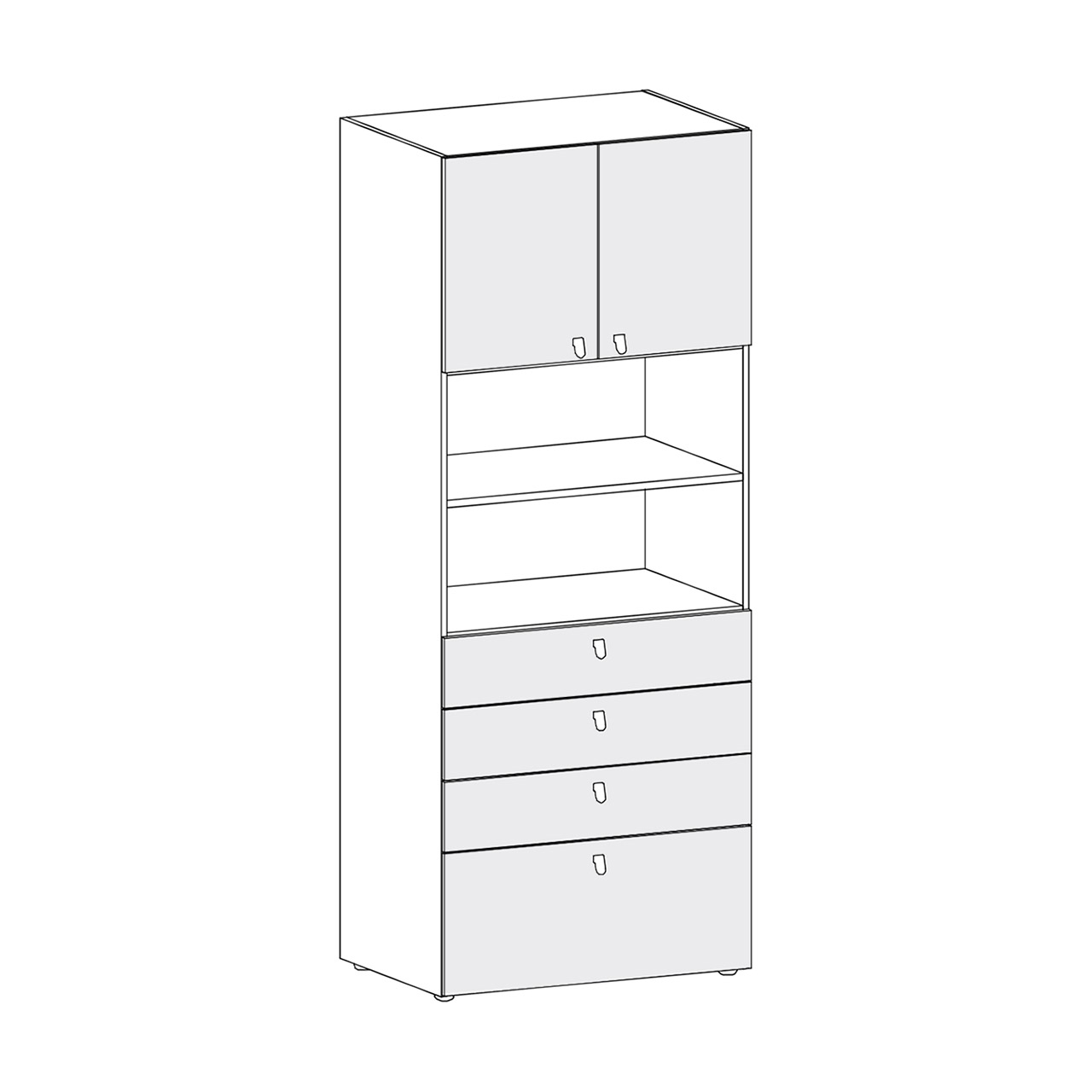 Alples - ormar - ALPLES MAGNET M28-5G - slika 1