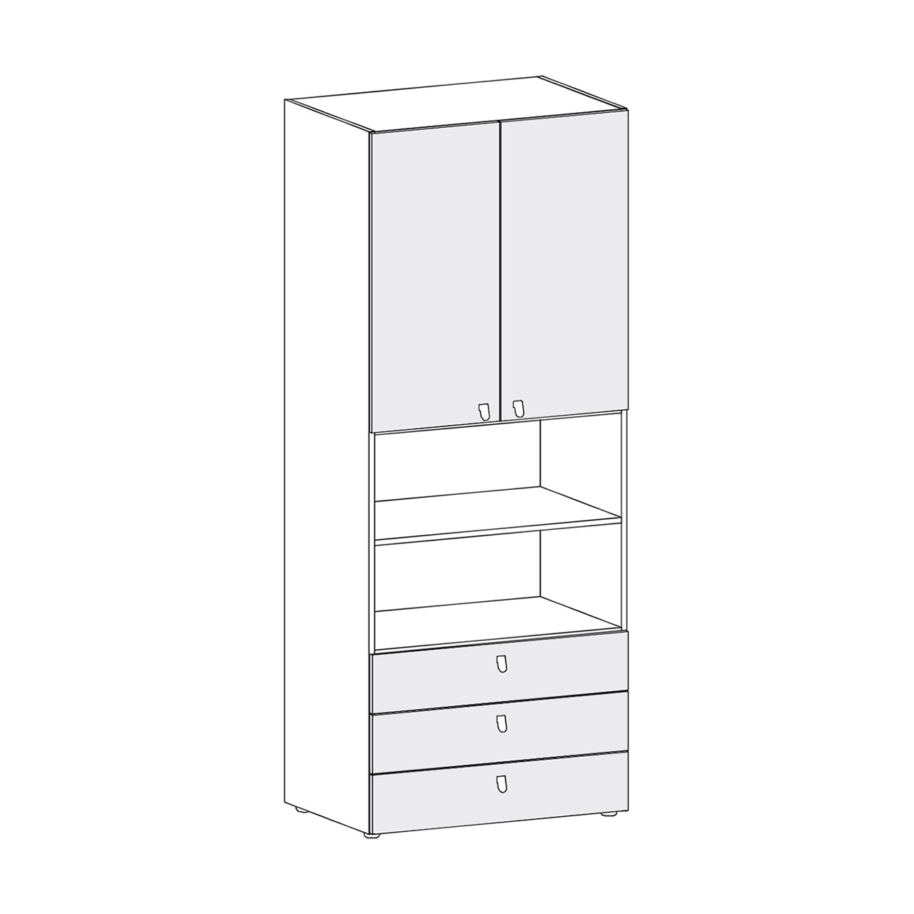 Alples - ormar - ALPLES MAGNET M28-7G - slika 1