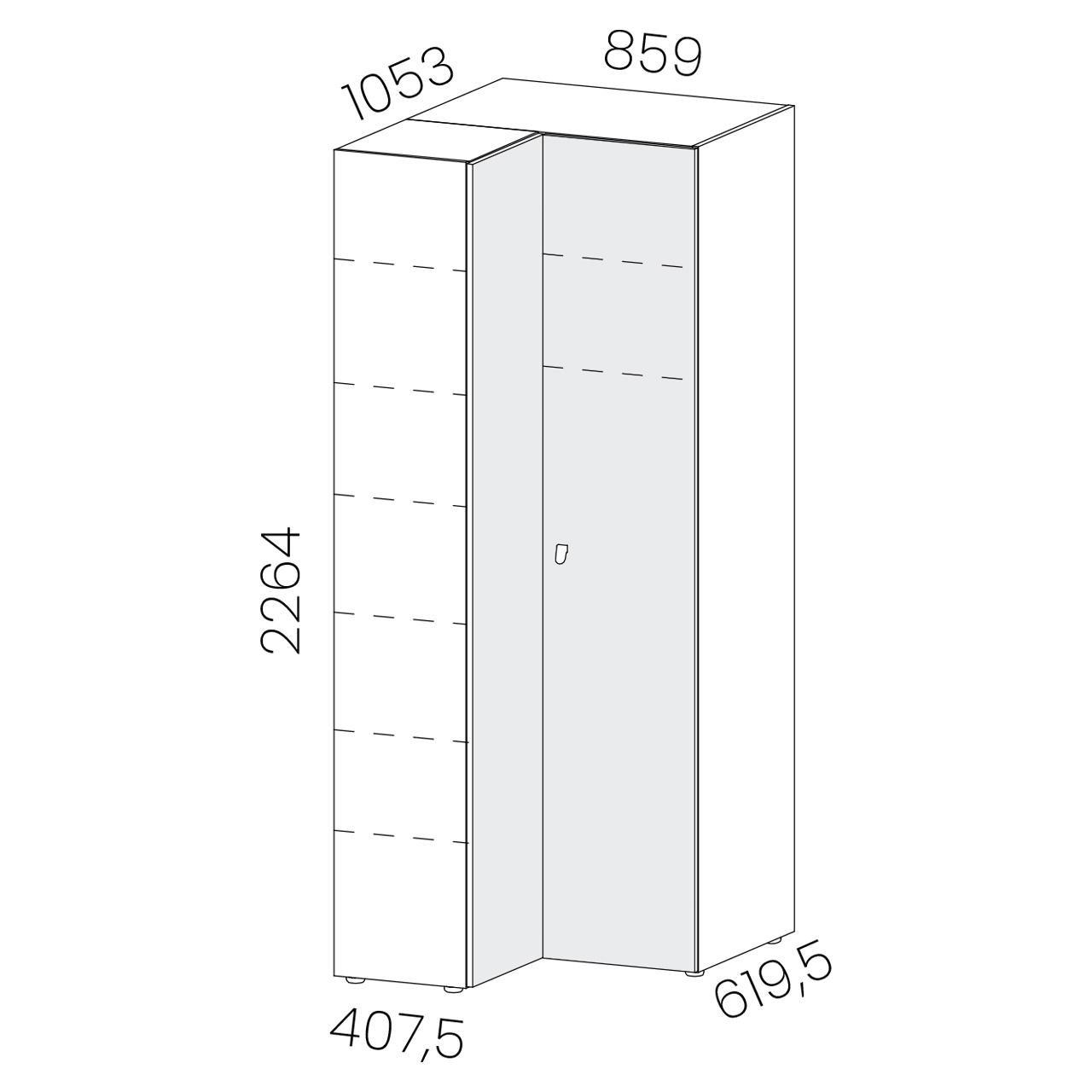 Alples - kutni ormar - ALPLES MAGNET MK-K (D) - slika 1