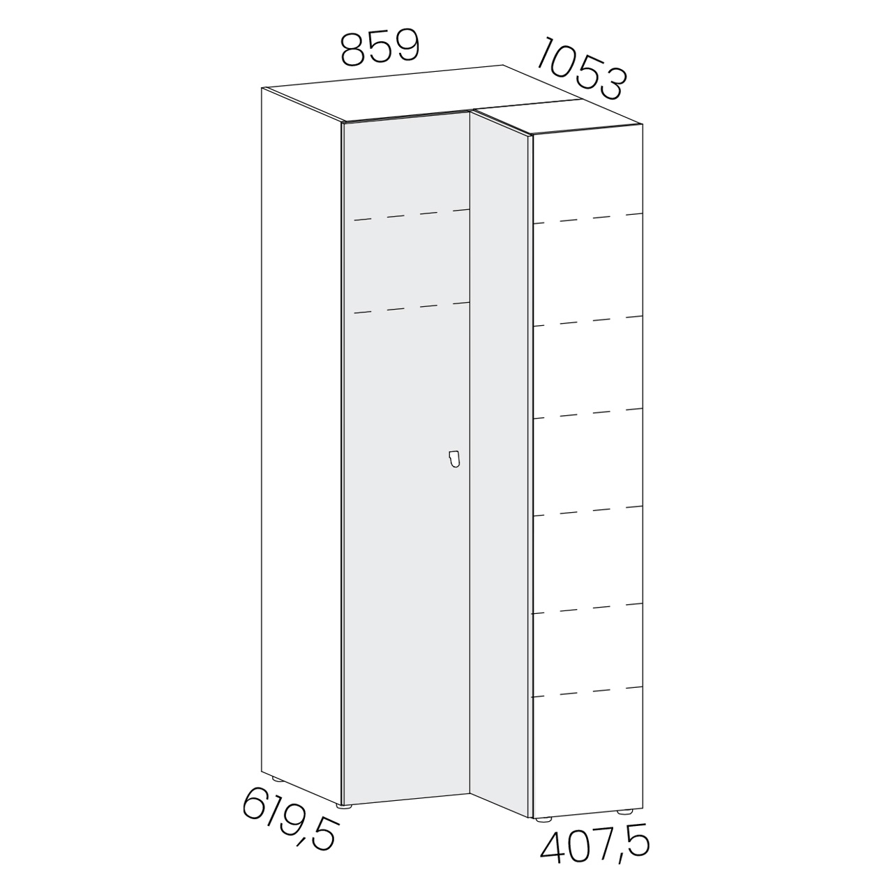 Alples - kutni ormar - ALPLES MAGNET MK-K (L) - slika 1