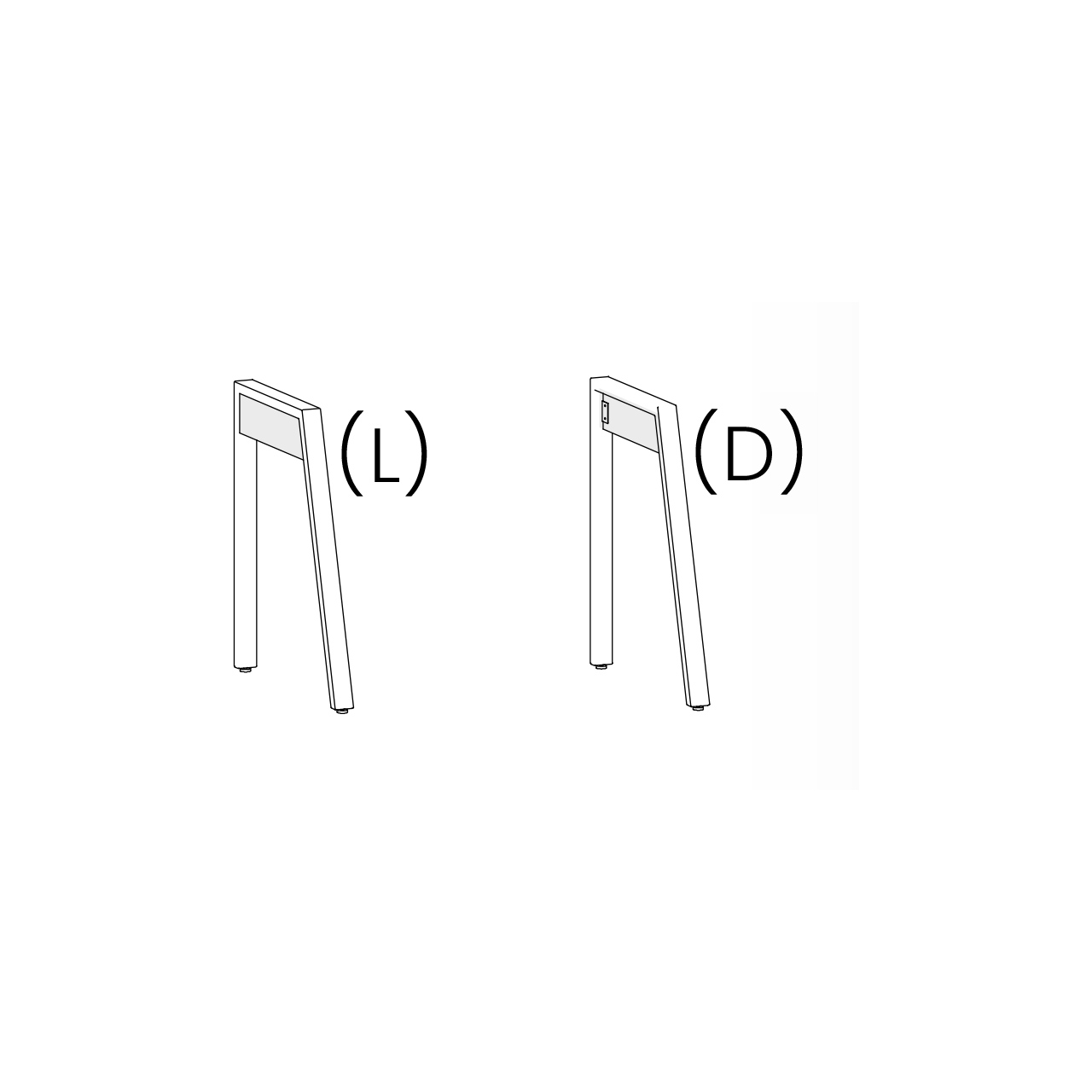 Alples - noga radno-kompjuterskog stola - ALPLES MAGNET MN-K - slika 1