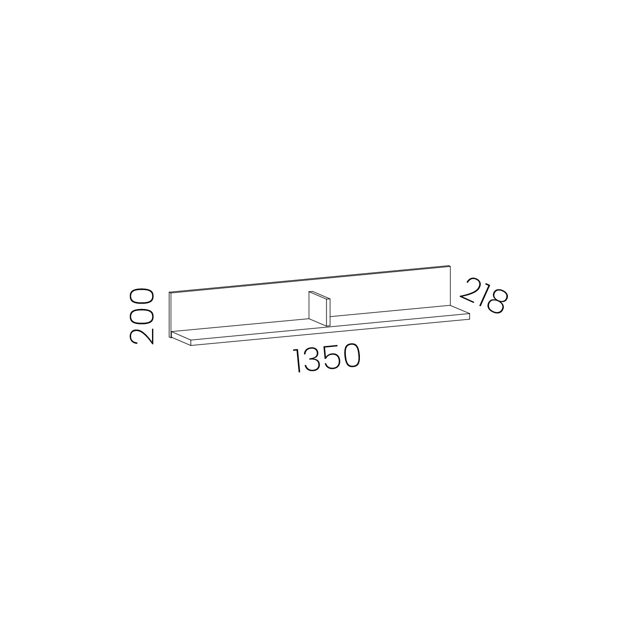 Alples - zidna polica - ALPLES MAGNET MSP-3 - slika 1