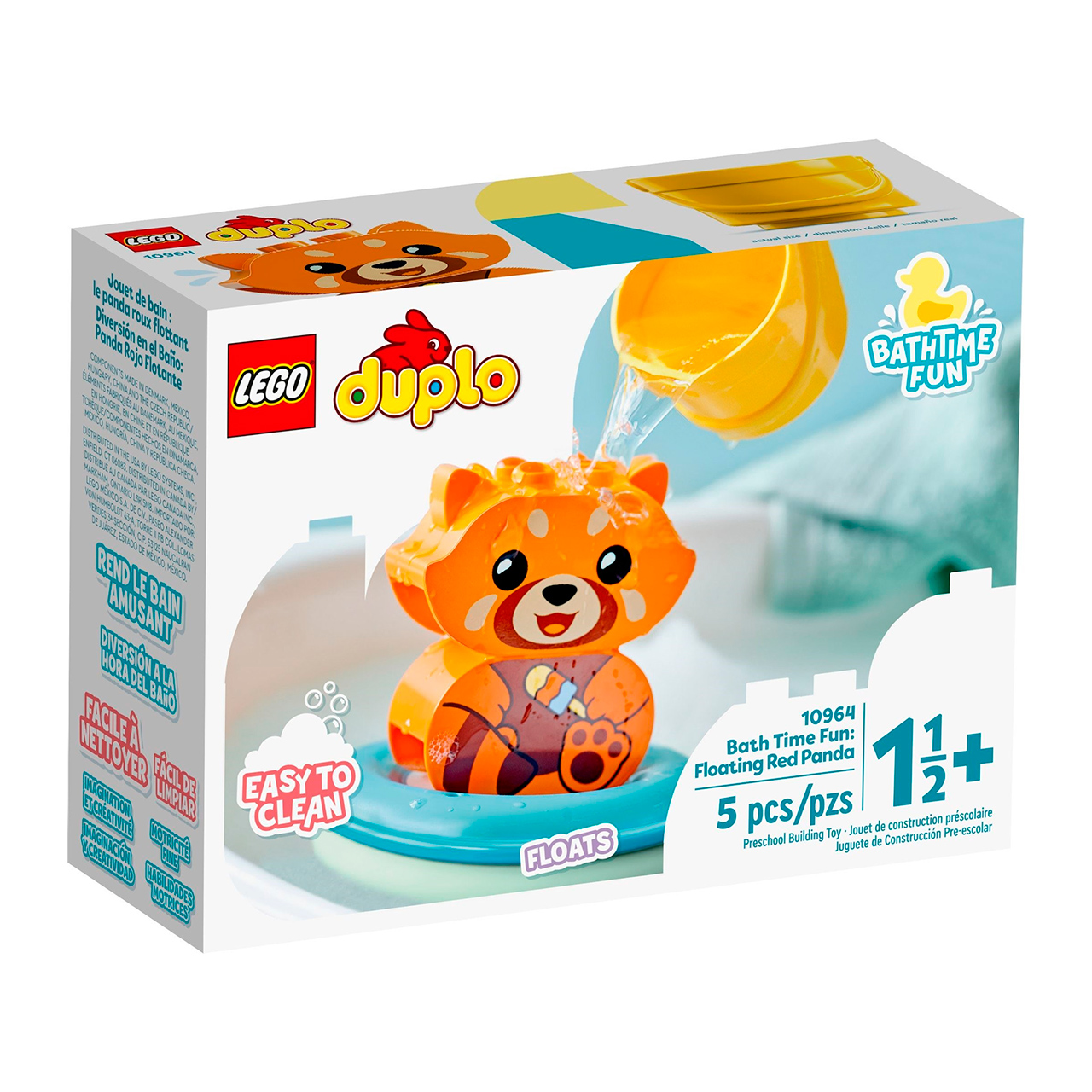 Lego - kocke - LEGO 10964 Zabava u kadi: plutajuća crvena panda - slika 1
