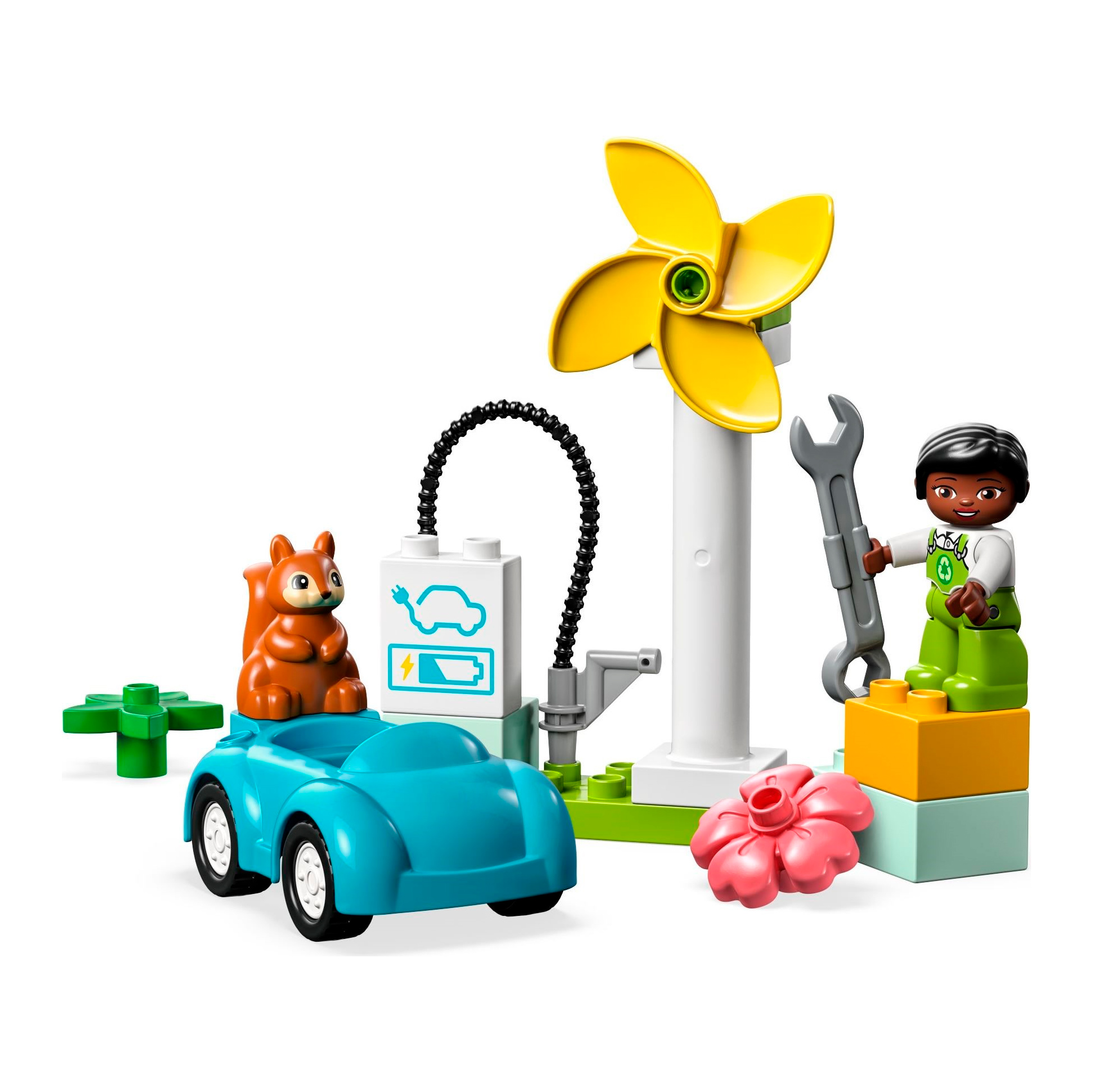 Lego - kocke - LEGO 10985 Vjetroturbina i električni automobil - slika 2
