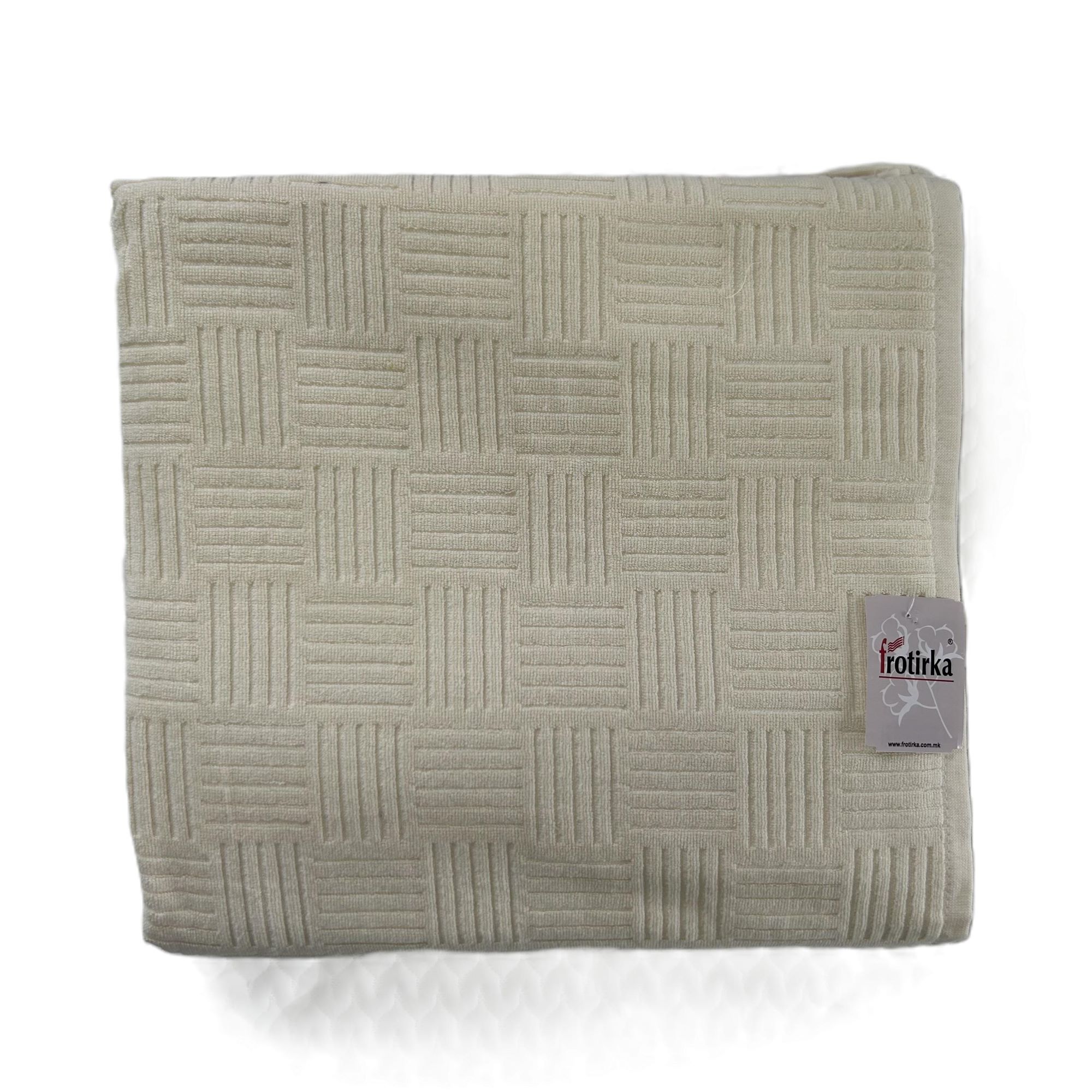 Frotirka - frotir prekrivač - FROTIRKA KREM 150x200 - slika 2