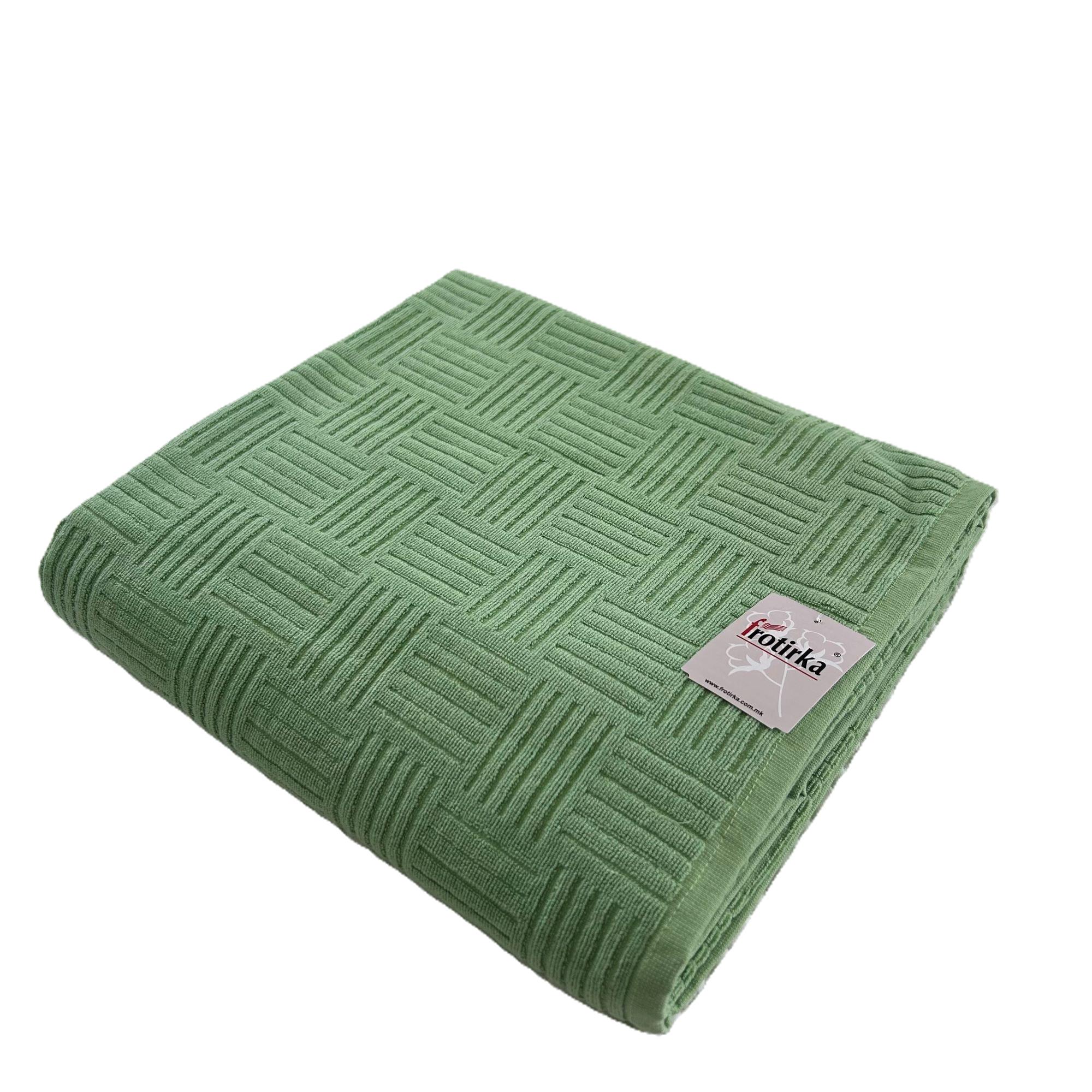 Frotirka - frotir prekrivač - FROTIRKA ZELENA 150x200 - slika 1