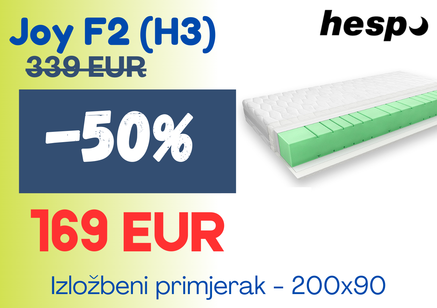 Hespo madrac Joy F2 H3, izložbeni primjerak